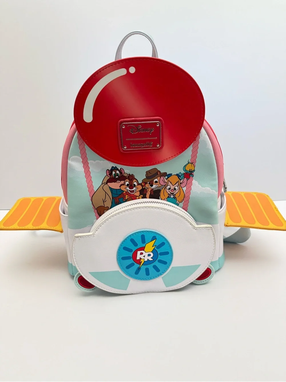 Loungefly Red, White, Mint Chip 'n' Dale Rescue Rangers Mini Backpack